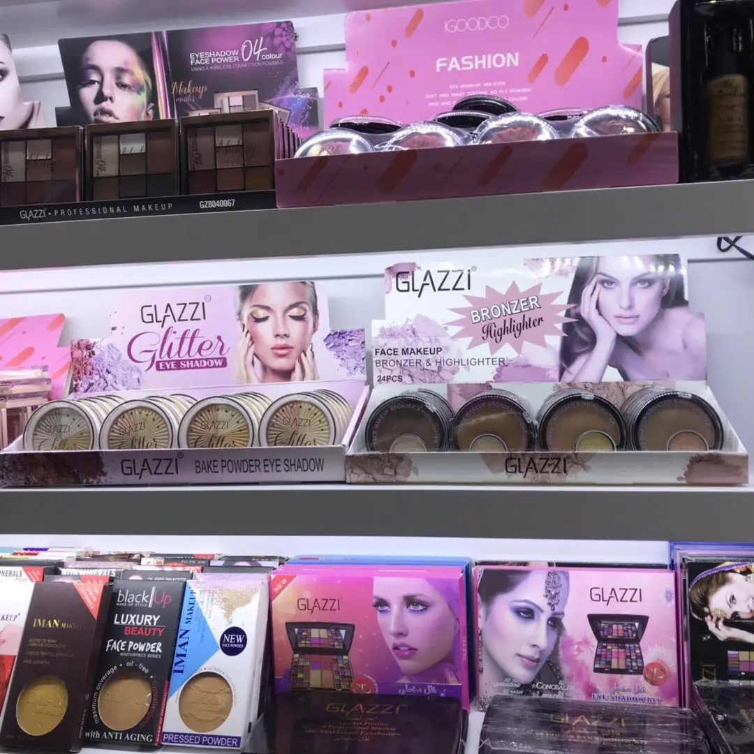Cosmetics and beauty product stalls on Floor 3, Yiwu Market District 3