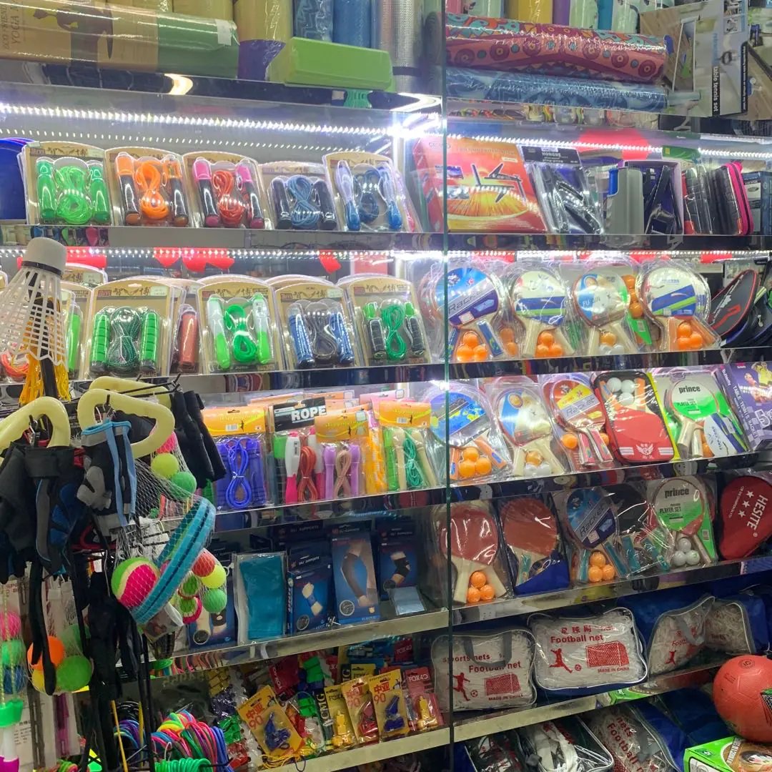 Sports goods and yoga mats on Floor 2, Yiwu Market District 3
