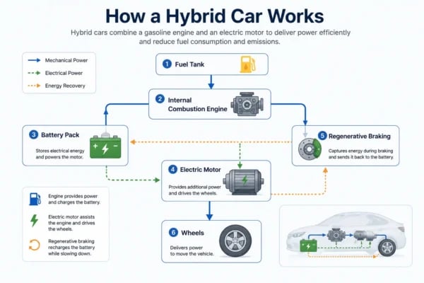 How a Hybrid Car Works