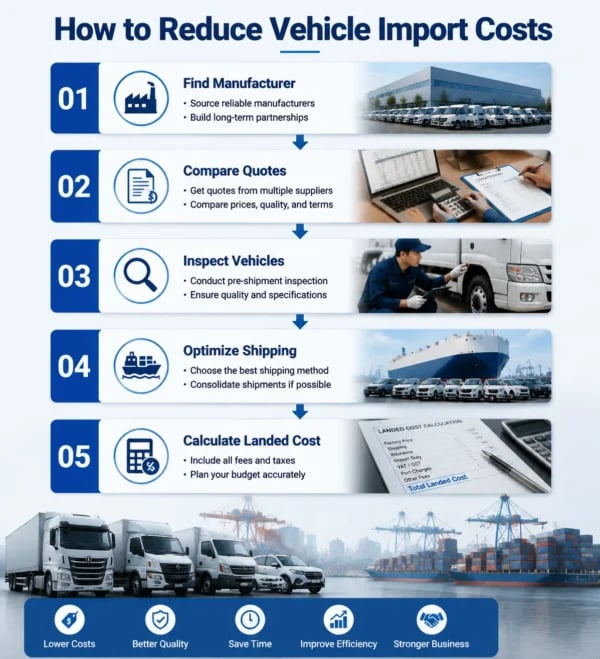 reduce vehicle import costs strategy