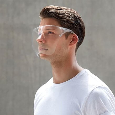 Transparent glasses mask Transparent glasses mask