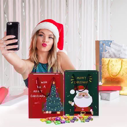 Christmas Paper Gift Bags Christmas Paper Gift Bags