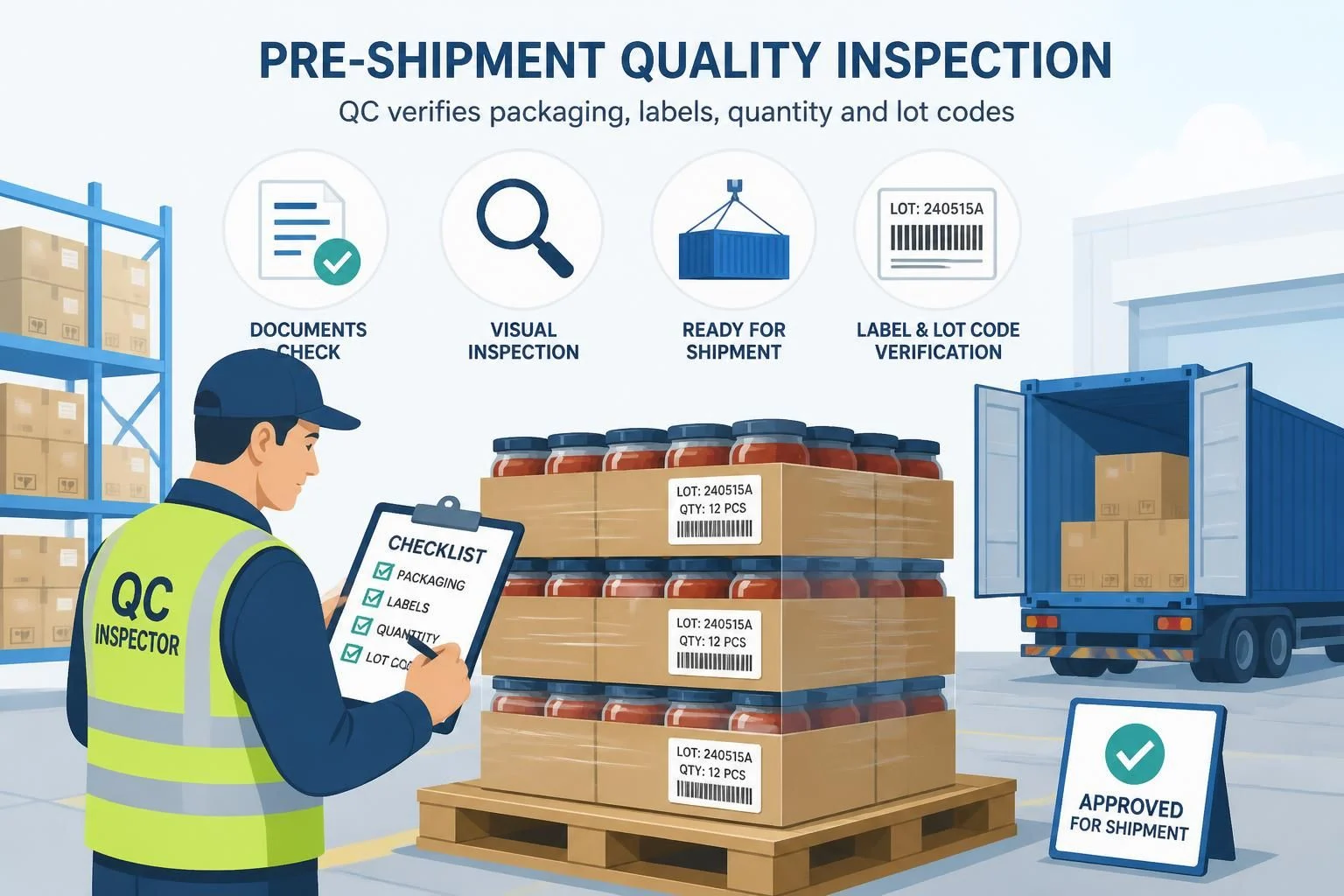 Pre-shipment quality inspection