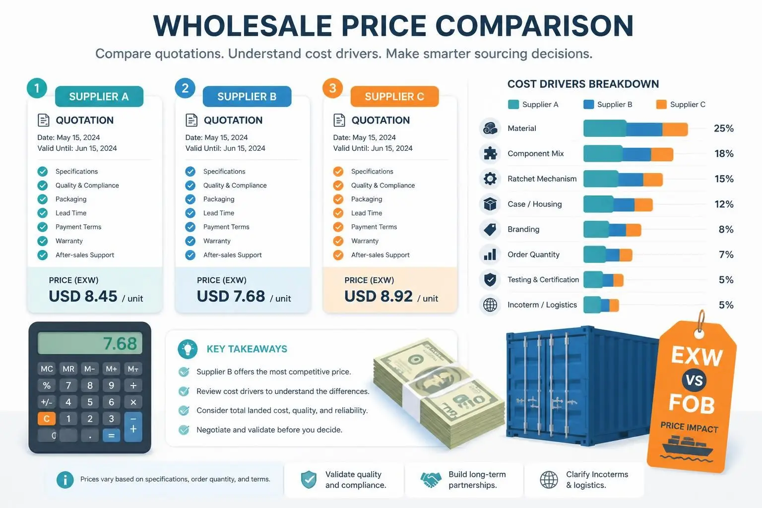 Wholesale Price Comparison